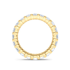 Sempre Cusion Cut 3.00ct Lab Diamond Eternity Ring in 18K Yellow Gold