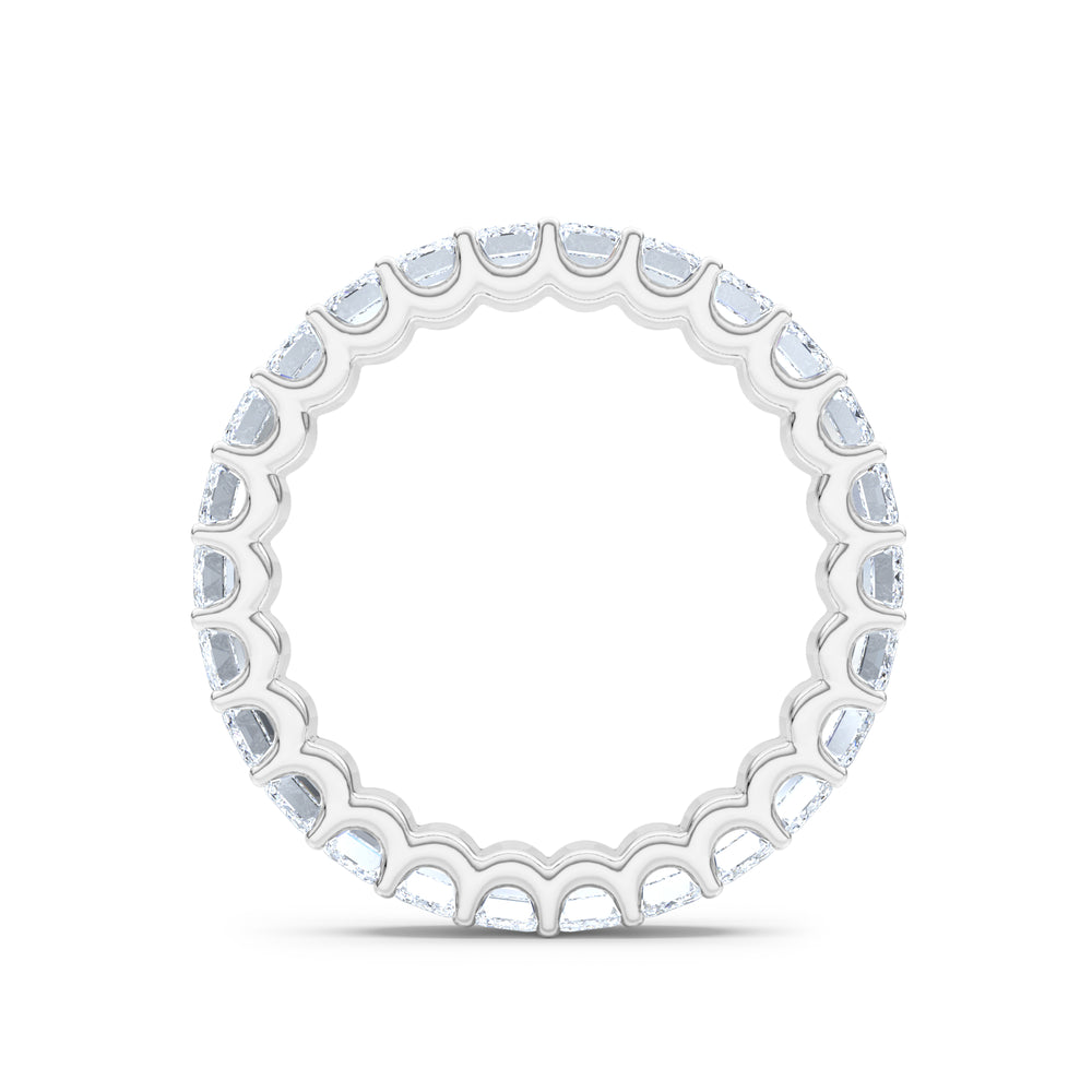 Sempre Emerald Cut 3.00ct Lab Diamond Eternity Ring in Platinum