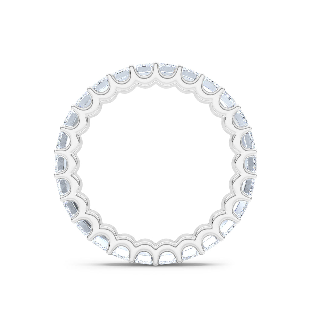 Sempre Emerald Cut 3.00ct Lab Diamond Eternity Ring in Platinum