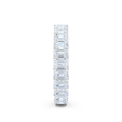 Sempre Emerald Cut 3.00ct Lab Diamond Eternity Ring in 18K White Gold
