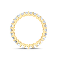 Sempre Emerald Cut 3.00ct Lab Diamond Eternity Ring in 18K Yellow Gold