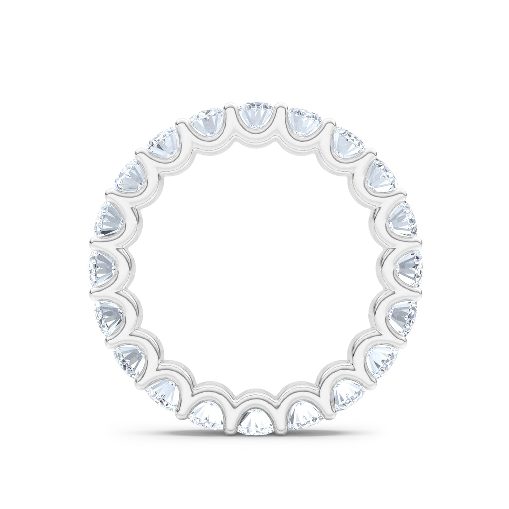 Sempre Oval Cut 3.00ct Lab Diamond Eternity Ring in 18K White Gold
