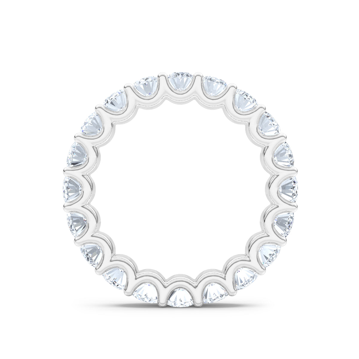 Sempre Oval Cut 3.00ct Lab Diamond Eternity Ring in 18K White Gold