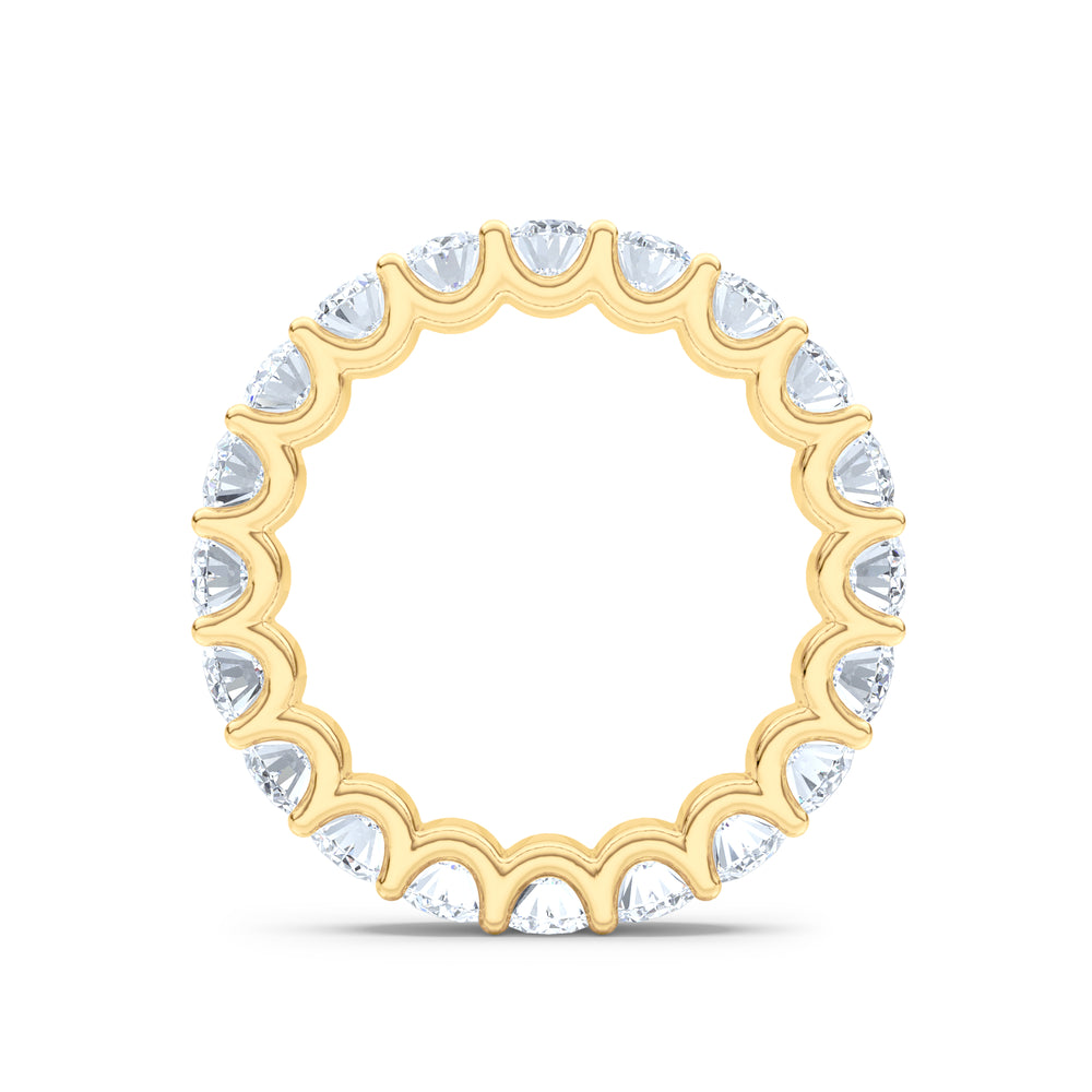 Sempre Oval Cut 3.00ct Lab Diamond Eternity Ring in 18K Yellow Gold