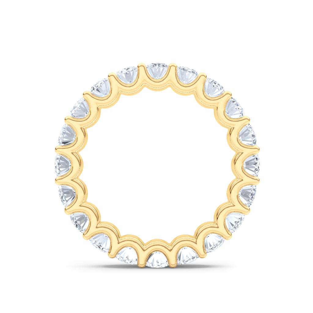 Sempre Oval Cut 3.00ct Lab Diamond Eternity Ring in 18K Yellow Gold