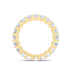 Sempre Oval Cut 3.00ct Lab Diamond Eternity Ring in 18K Yellow Gold
