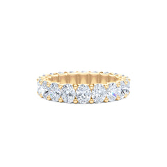Sempre Oval Cut 3.00ct Lab Diamond Eternity Ring in 18K Yellow Gold