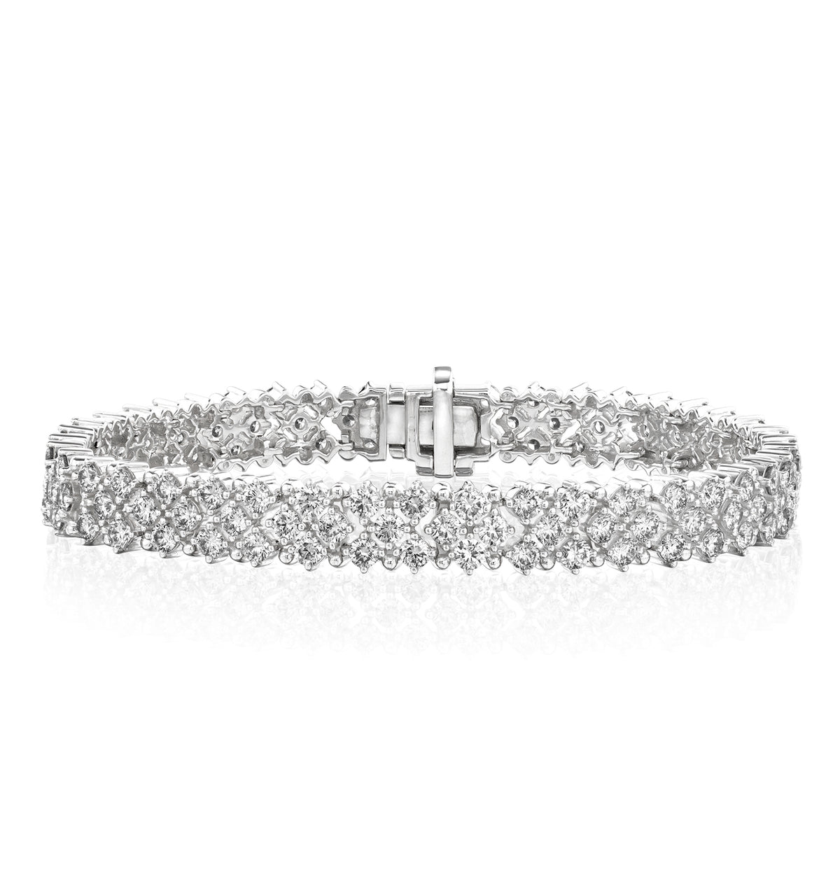 Evening Bracelet 8.11ct Lab Diamond 9K White Gold