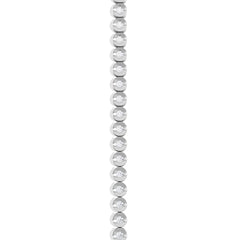 1ct Lab Diamond Tennis Bracelet Rub Over Style in 925 Sterling Silver