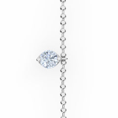 Vivara Lab Diamond Bracelet 0.50ct G/VS in 9K White Gold