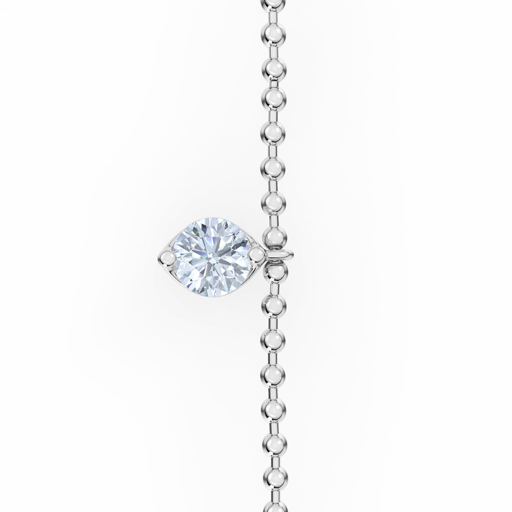 Vivara 0.50ct Round Cut Lab Diamond Bracelet in Sterling Silver