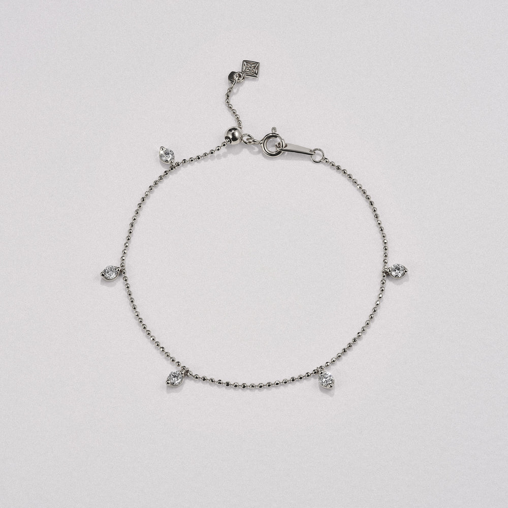 Vivara Lab Diamond Bracelet 0.50ct G/VS in 9K White Gold