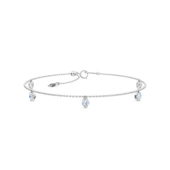 Vivara Lab Diamond Bracelet 0.50ct G/VS in 9K White Gold