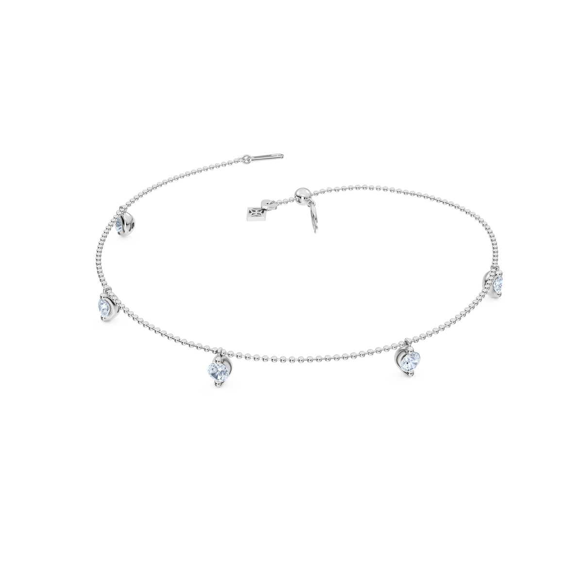 Vivara 1.00ct Round Cut Lab Diamond Bracelet in Sterling Silver