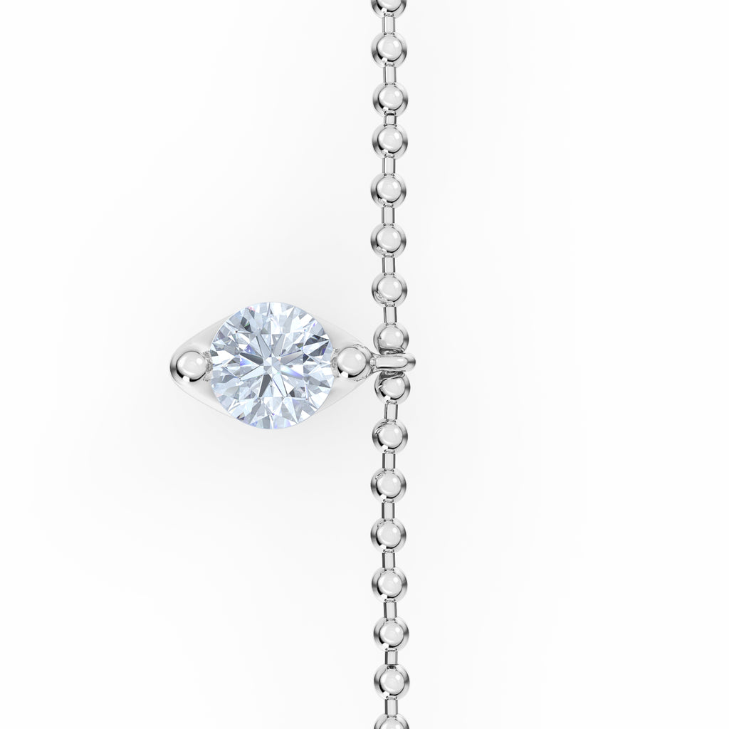 Vivara 1.00ct Round Cut Lab Diamond Bracelet in Sterling Silver