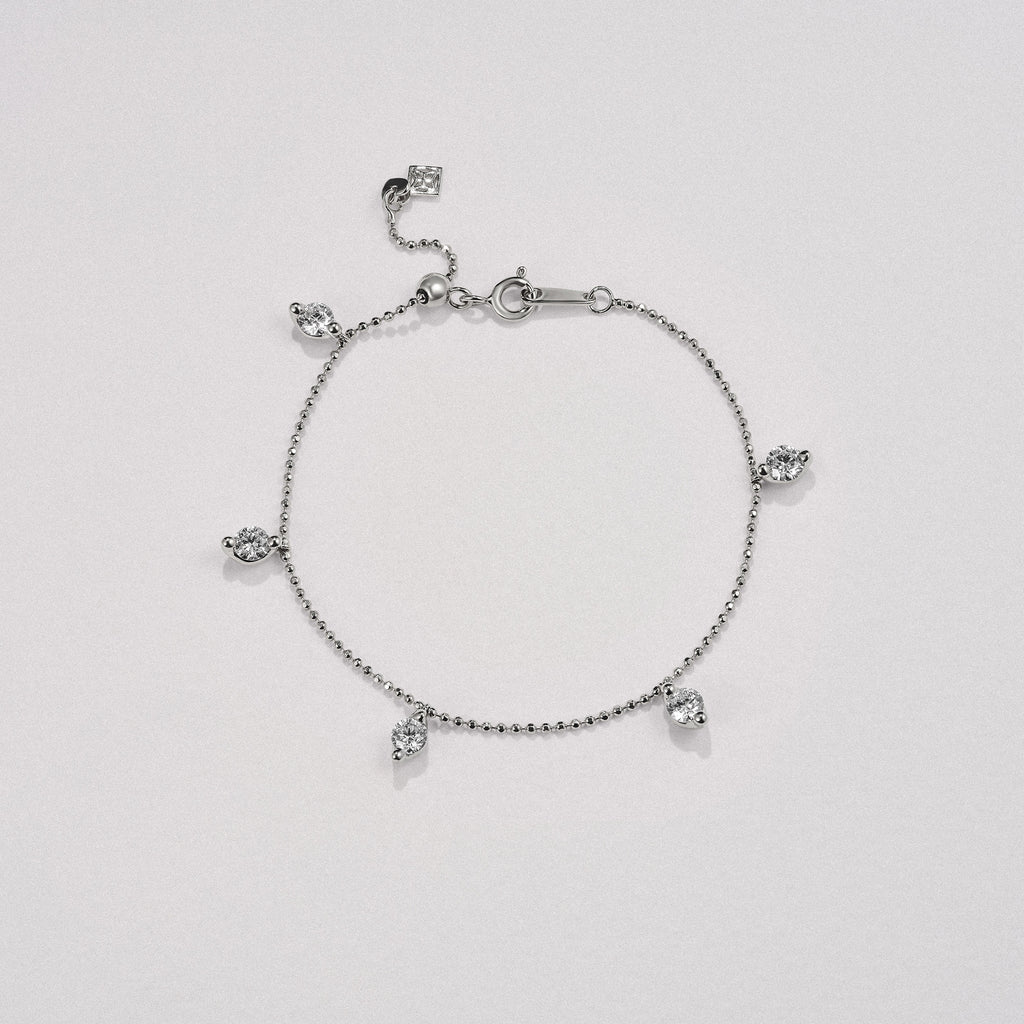 Vivara Lab Diamond Bracelet 1.00ct G/VS in 9K White Gold