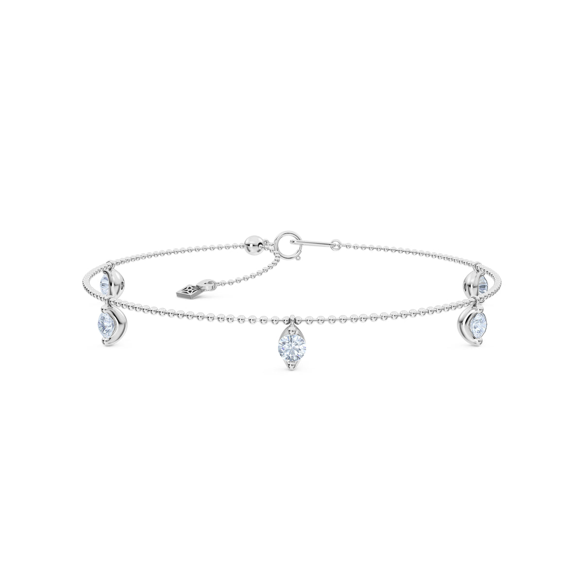 Vivara 1.00ct Round Cut Lab Diamond Bracelet in Sterling Silver