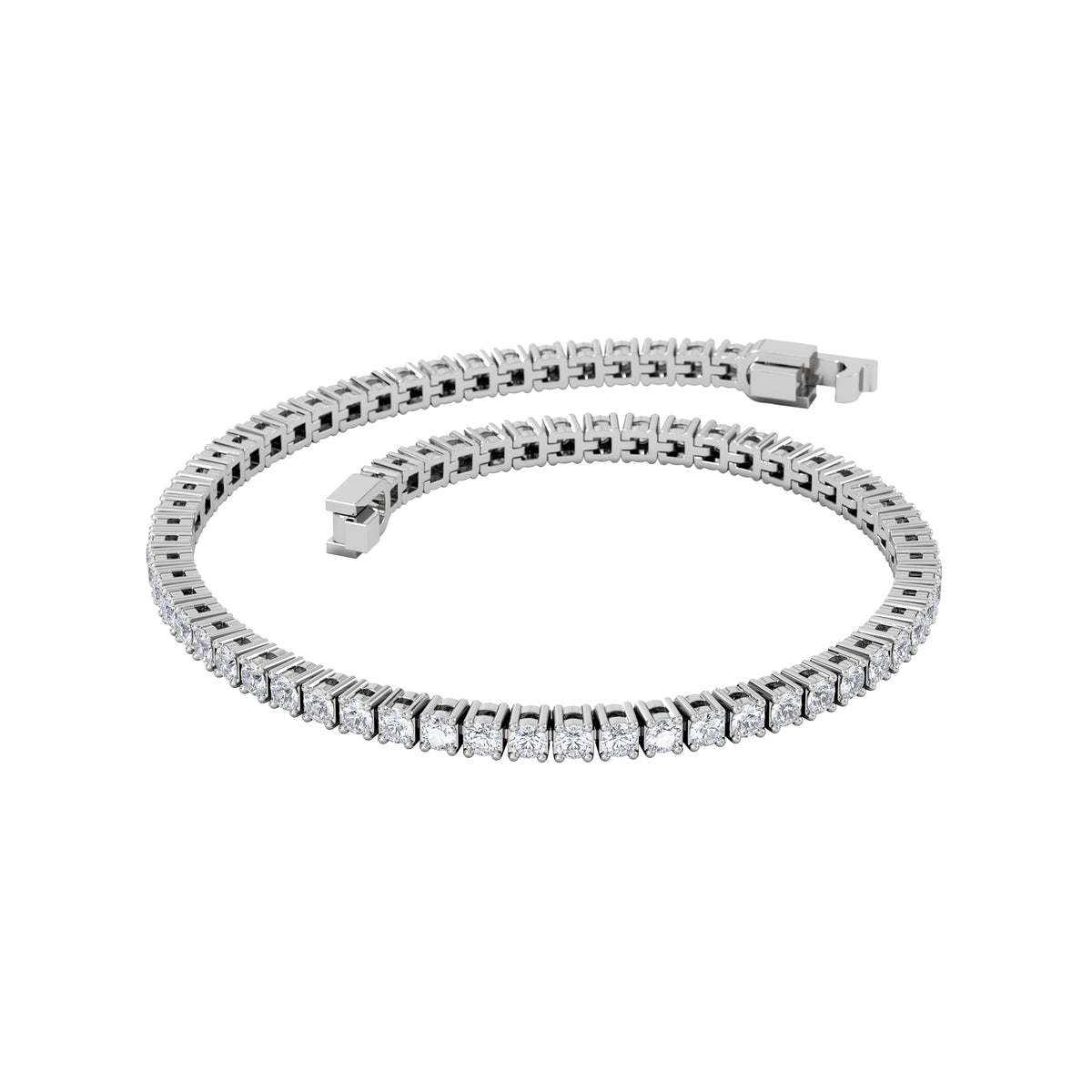 Lab Diamond Tennis Bracelet 3.00ct in 925 Silver