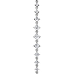 Moments 1.00ct Round Cut Lab Diamond Adjustable Tennis Bracelet in Sterling Silver