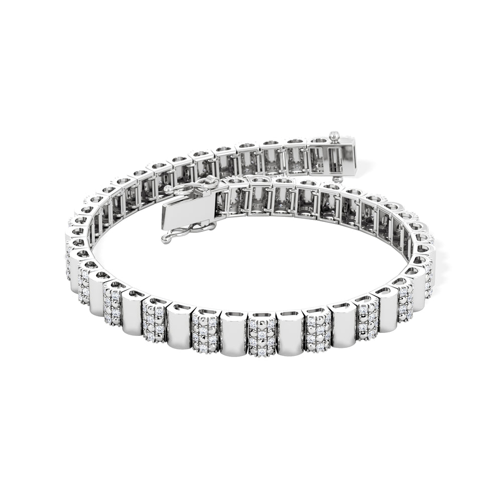 Contour 0.55ct Lab Diamond Bracelet in Sterling Silver
