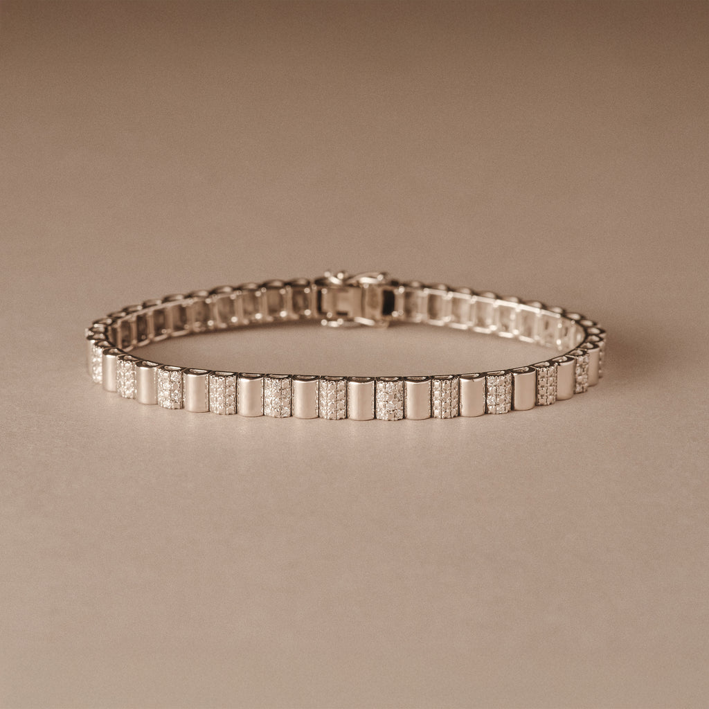 Contour 0.55ct Lab Diamond Bracelet in Sterling Silver