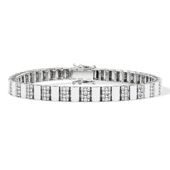 Contour 0.55ct Lab Diamond Bracelet in Sterling Silver