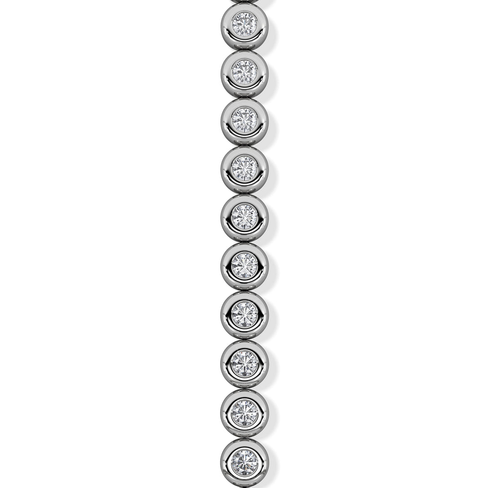 Solis 0.30ct Round Cut Lab Diamond Tennis Bracelet in Sterling Silver