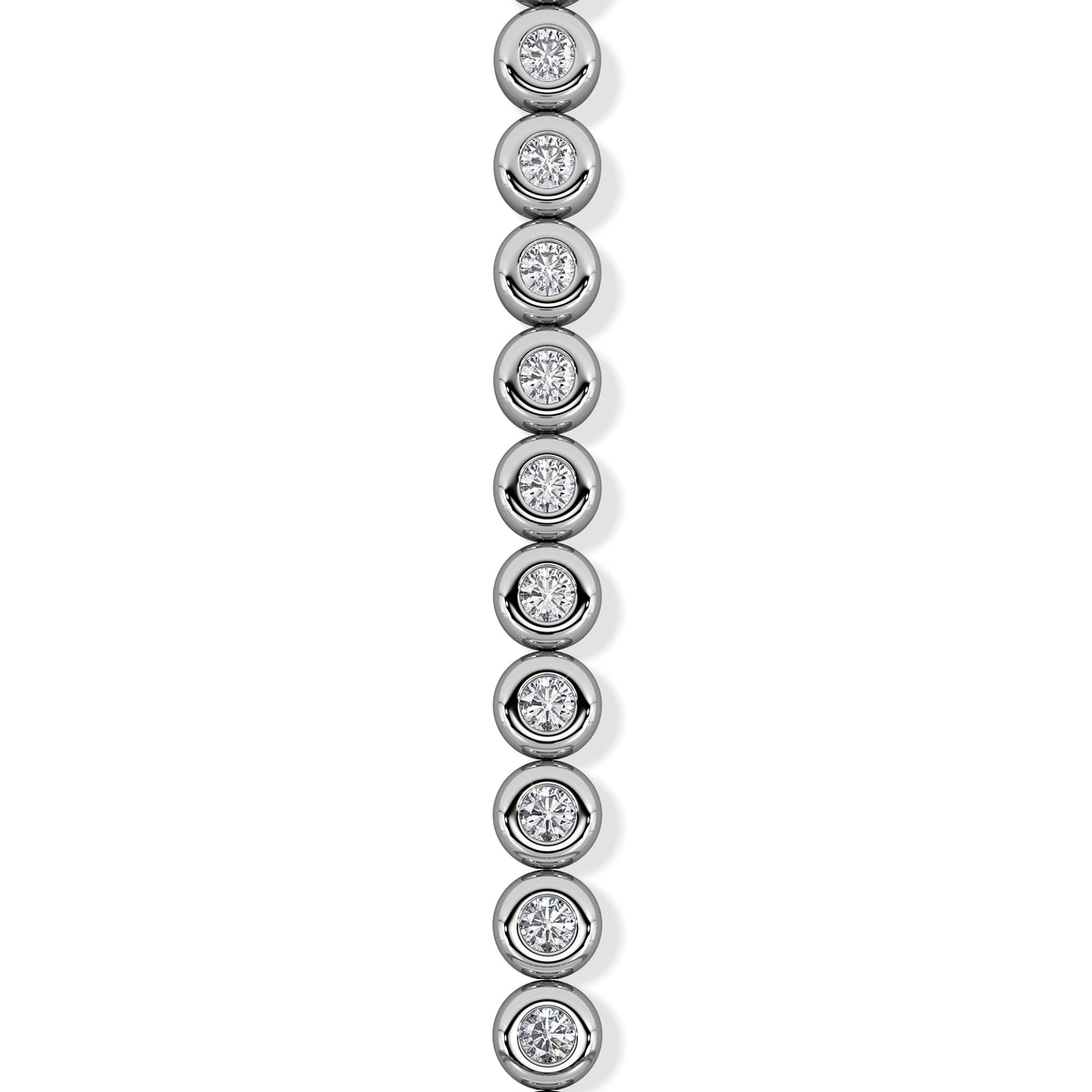 Solis 0.30ct Round Cut Lab Diamond Tennis Bracelet in Sterling Silver