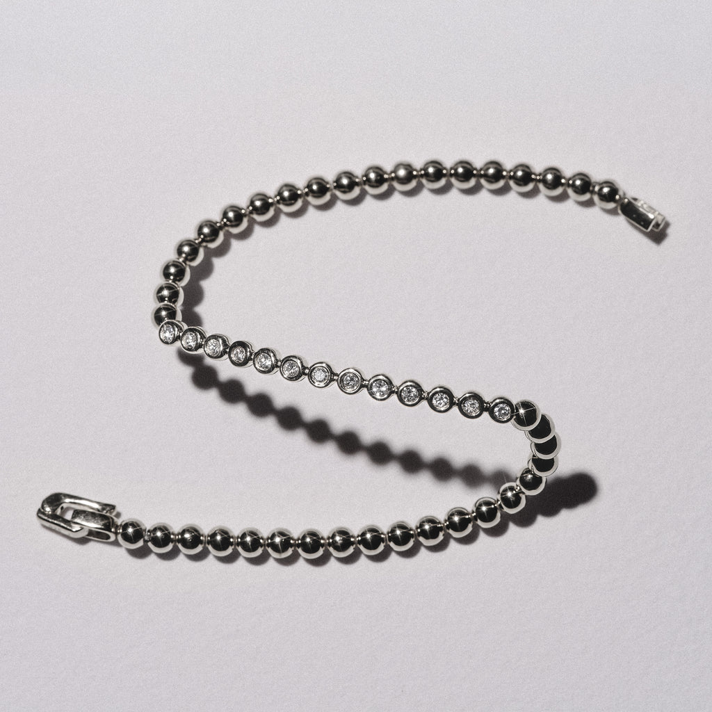 Solis 0.30ct Round Cut Lab Diamond Tennis Bracelet in Sterling Silver