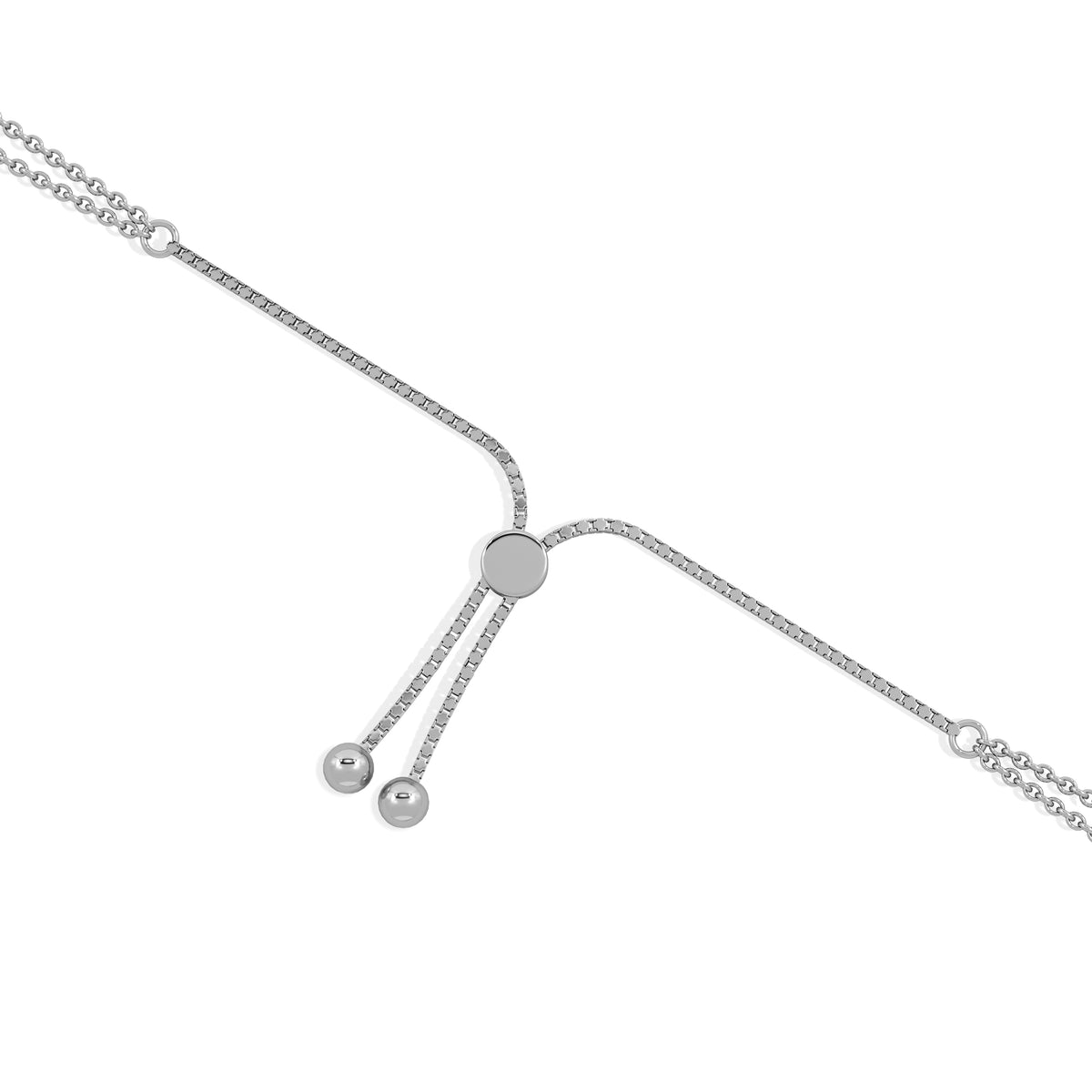 Astrology Taurus 0.07ct Lab Grown Diamond Adjustable Medallion Bracelet Sterling Silver