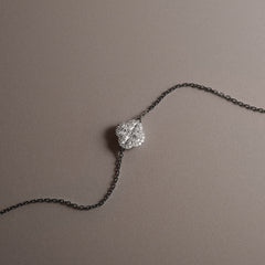 Alegria 0.91ct Lab Diamond Halo Bracelet in 9K White Gold