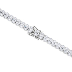 LUXE 10.00ct Lab Diamond Tennis Bracelet with IGI Certified Oval-Cut Diamonds in 18K White Gold