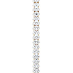 LUXE 10.00ct Lab Diamond Tennis Bracelet with IGI Certified Oval-Cut Diamonds in 18K Yellow Gold