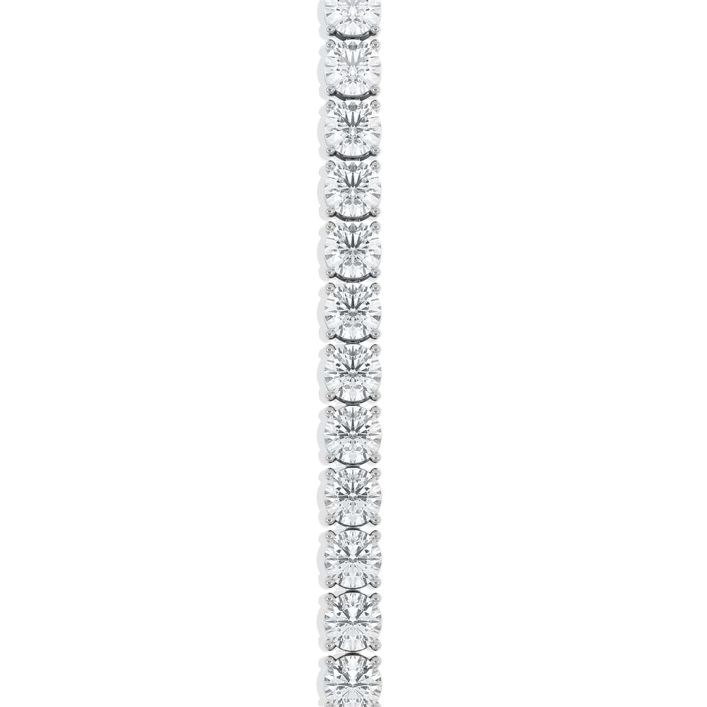 LUXE 12.00ct Lab Diamond Tennis Bracelet with IGI Certified Brilliant-Cut Diamonds in 18K White Gold
