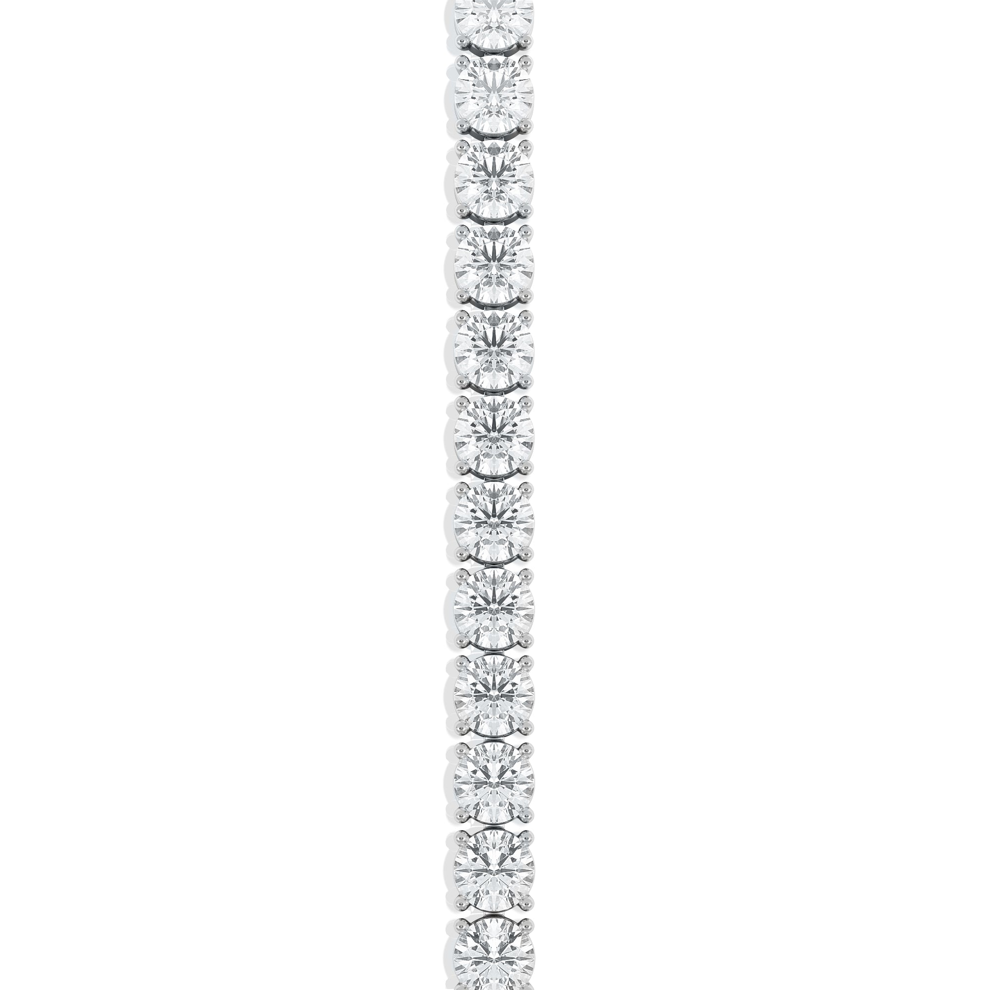 LUXE 12.00ct Lab Diamond Tennis Bracelet with IGI Certified Brilliant-Cut Diamonds in 18K White Gold