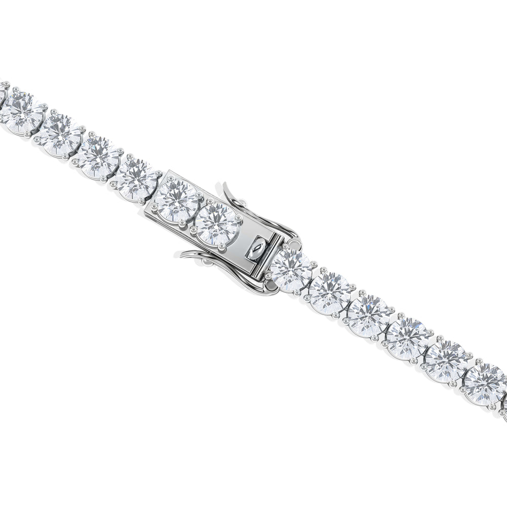 LUXE 12.00ct Lab Diamond Tennis Bracelet with IGI Certified Brilliant-Cut Diamonds in 18K White Gold