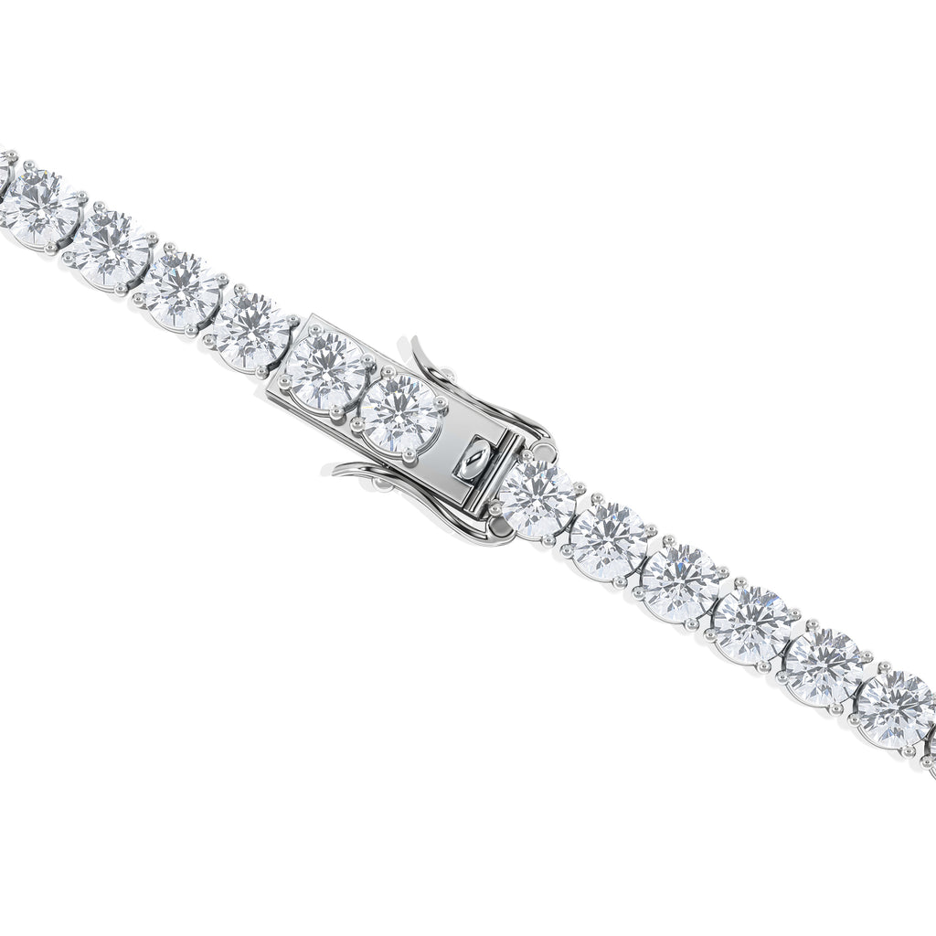 LUXE 12.00ct Lab Diamond Tennis Bracelet with IGI Certified Brilliant-Cut Diamonds in 18K White Gold