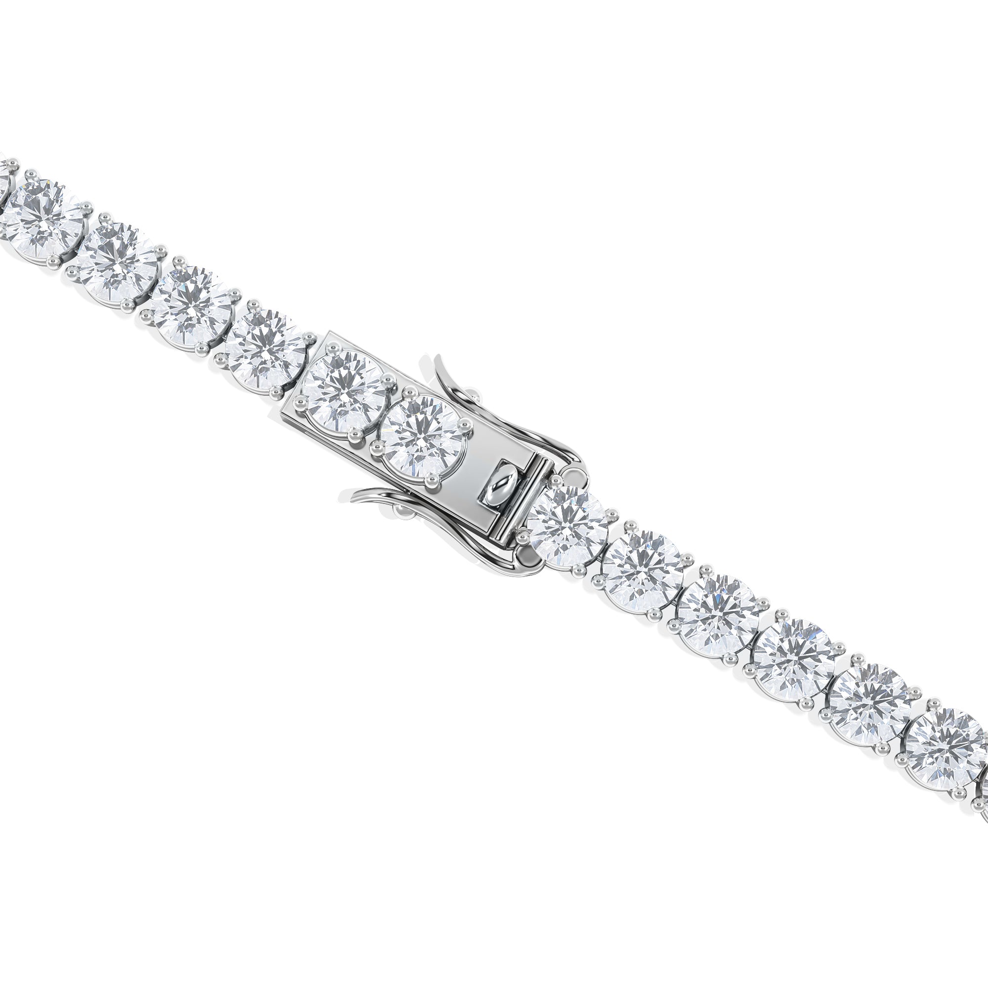 LUXE 12.00ct Lab Diamond Tennis Bracelet with IGI Certified Brilliant-Cut Diamonds in 18K White Gold