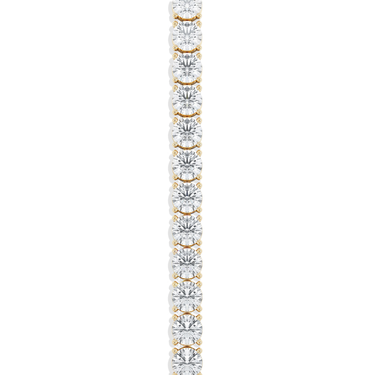 LUXE 12.00ct Lab Diamond Tennis Bracelet with IGI Certified Brilliant-Cut Diamonds in 18K Yellow Gold