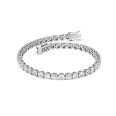 LUXE 19.00ct Lab Diamond Tennis Bracelet with IGI Certified Brilliant-Cut Diamonds in 18K White Gold