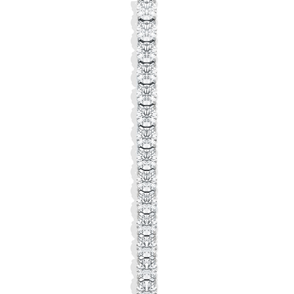 LUXE 19.00ct Lab Diamond Tennis Bracelet with IGI Certified Brilliant-Cut Diamonds in 18K White Gold