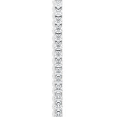 LUXE 19.00ct Lab Diamond Tennis Bracelet with IGI Certified Brilliant-Cut Diamonds in 18K White Gold