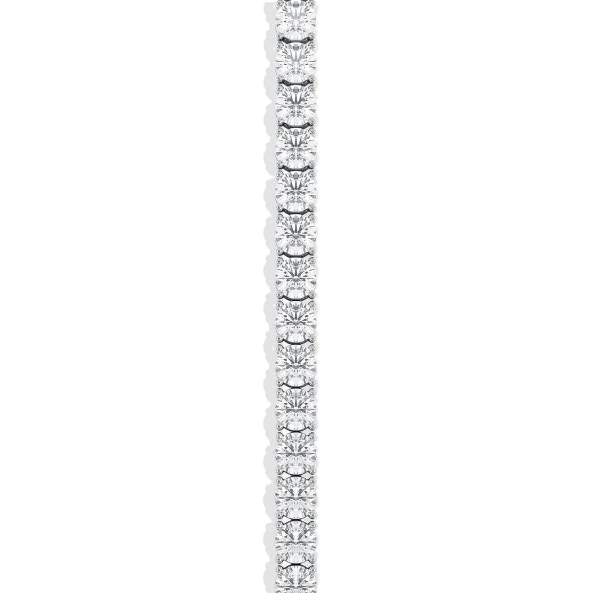 LUXE 19.00ct Lab Diamond Tennis Bracelet with IGI Certified Brilliant-Cut Diamonds in 18K White Gold