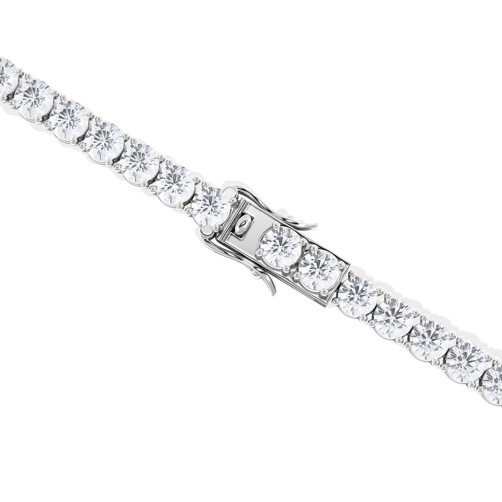 LUXE 19.00ct Lab Diamond Tennis Bracelet with IGI Certified Brilliant-Cut Diamonds in 18K White Gold