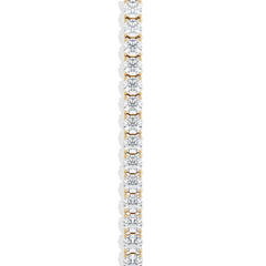 LUXE 19.00ct Lab Diamond Tennis Bracelet with IGI Certified Brilliant-Cut Diamonds in 18K Yellow Gold