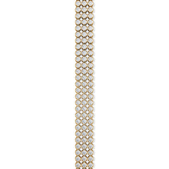 Soirée 4.15ct Round Cut Lab Diamond Tennis Bracelet in 18K Yellow Gold