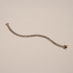 Soirée 4.15ct Round Cut Lab Diamond Tennis Bracelet in 18K Yellow Gold