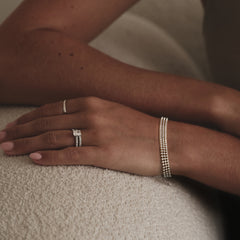 Soirée 4.15ct Round Cut Lab Diamond Tennis Bracelet in 18K Yellow Gold