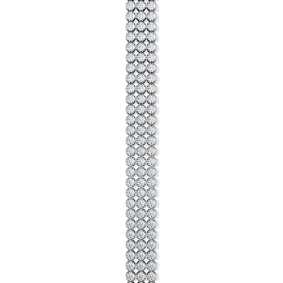 Soirée 4.15ct Round Cut Lab Diamond Tennis Bracelet in 18K White Gold