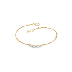 Legacy 0.50ct Round Cut Lab Diamond Bracelet in 18K Yellow Gold